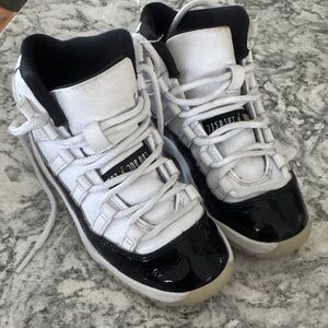 Kids White and Black Sneakers